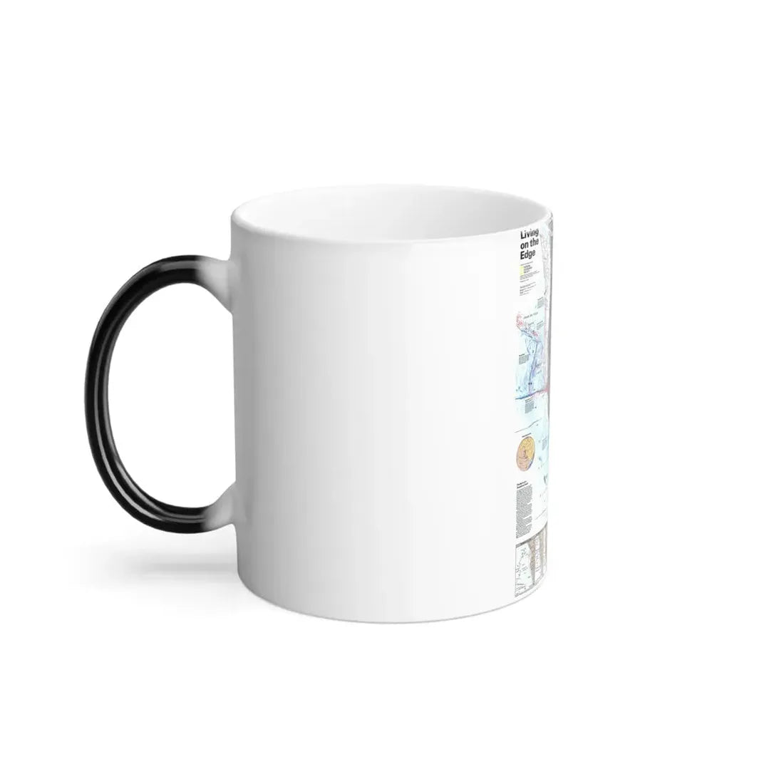 North Amerca - Living on the Edge (1995) (Map) Color Changing Mug 11oz - Go Mug Yourself