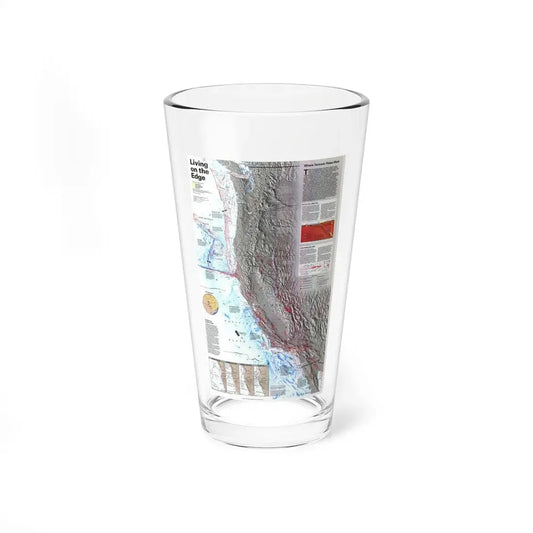 North Amerca - Living on the Edge (1995) (Map) Pint Glass 16oz 16oz - Go Mug Yourself