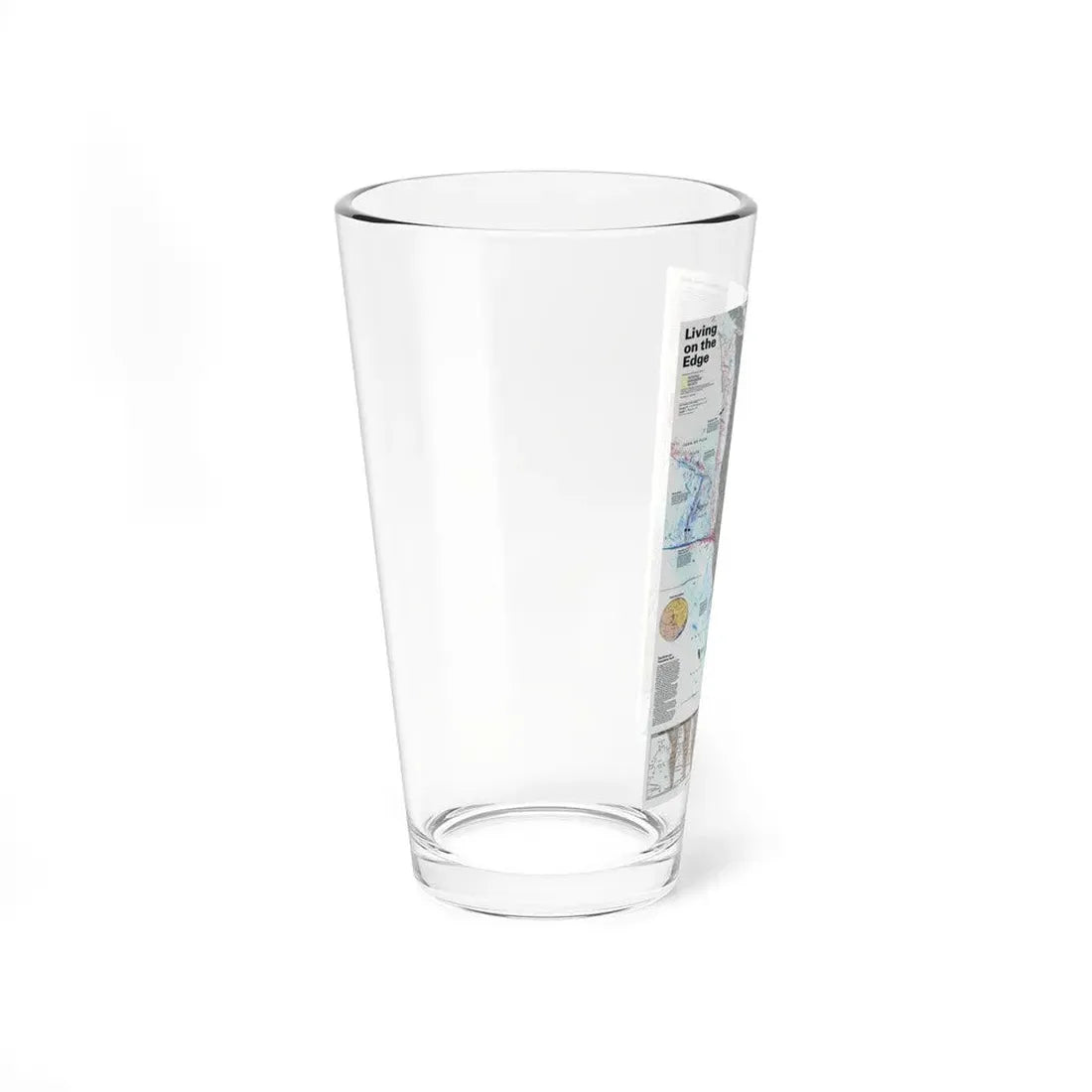 North Amerca - Living on the Edge (1995) (Map) Pint Glass 16oz - Go Mug Yourself