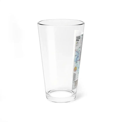 North Amerca - Living on the Edge (1995) (Map) Pint Glass 16oz - Go Mug Yourself