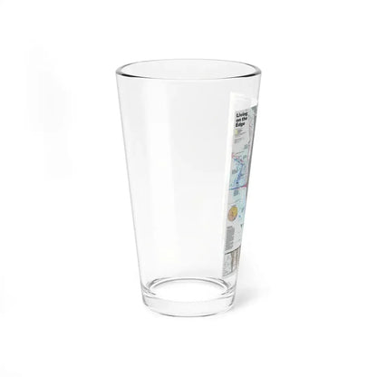 North Amerca - Living on the Edge (1995) (Map) Pint Glass 16oz - Go Mug Yourself