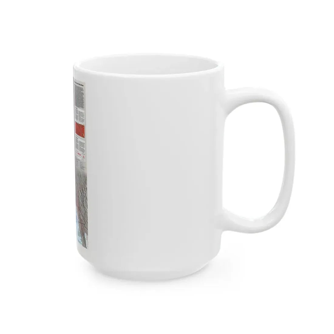 North Amerca - Living on the Edge (1995) (Map) White Coffee Mug - Go Mug Yourself