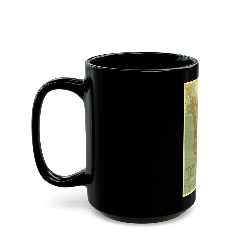 North America (1924) (Map) Black Coffee Mug-Go Mug Yourself