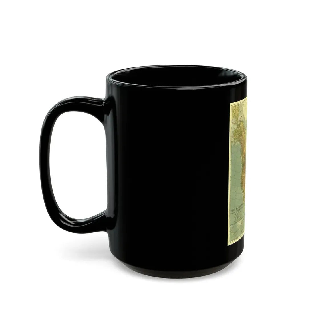 North America (1924) (Map) Black Coffee Mug - Go Mug Yourself