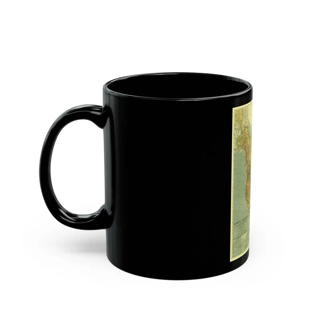North America (1924) (Map) Black Coffee Mug - Go Mug Yourself