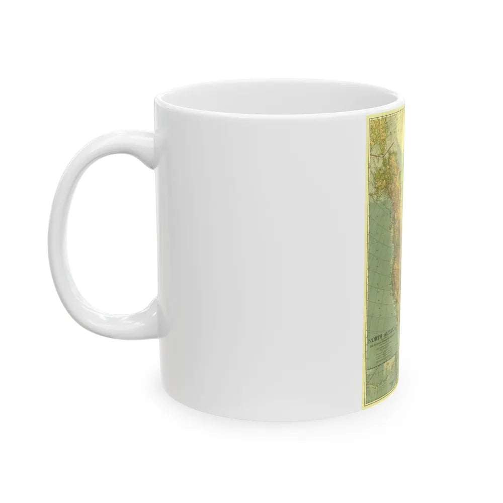 North America (1924) (Map) White Coffee Mug-Go Mug Yourself