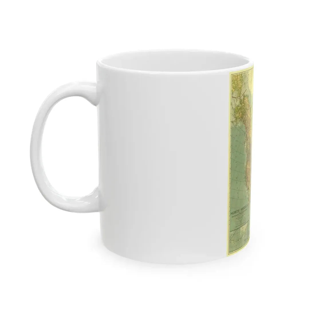 North America (1924) (Map) White Coffee Mug - Go Mug Yourself