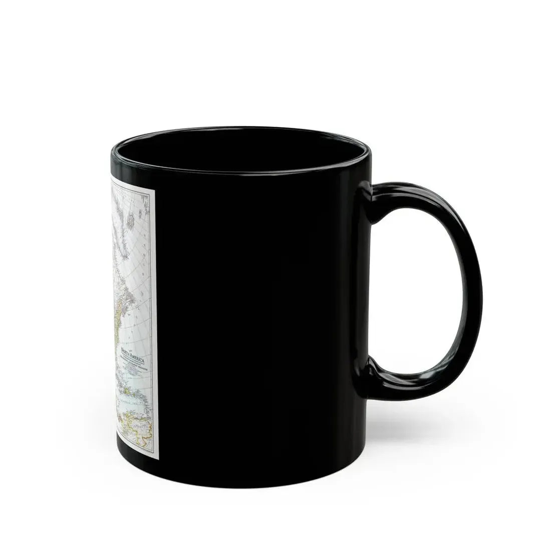 North America (1942) (Map) Black Coffee Mug - Go Mug Yourself