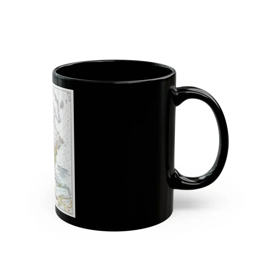 North America (1942) (Map) Black Coffee Mug - Go Mug Yourself
