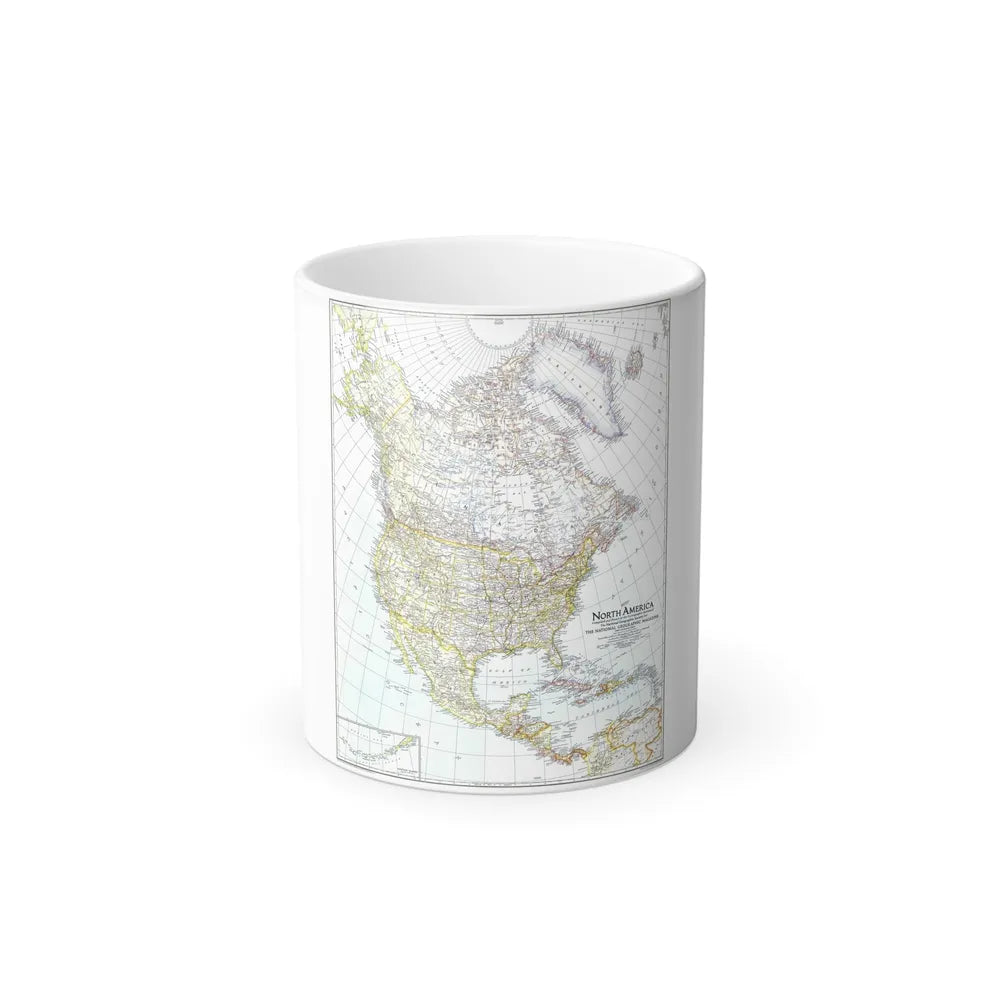 North America (1942) (Map) Color Changing Mug 11oz-11oz-Go Mug Yourself