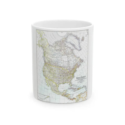 North America (1942) (Map) White Coffee Mug 11oz - Go Mug Yourself