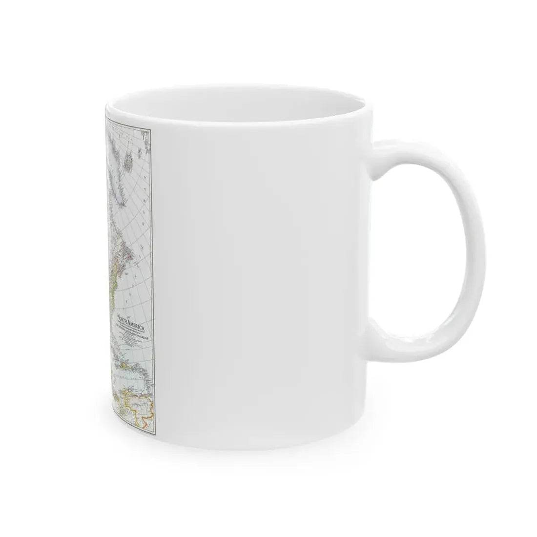 North America (1942) (Map) White Coffee Mug - Go Mug Yourself