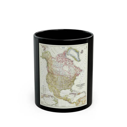 North America (1952) (Map) Black Coffee Mug 11oz - Go Mug Yourself