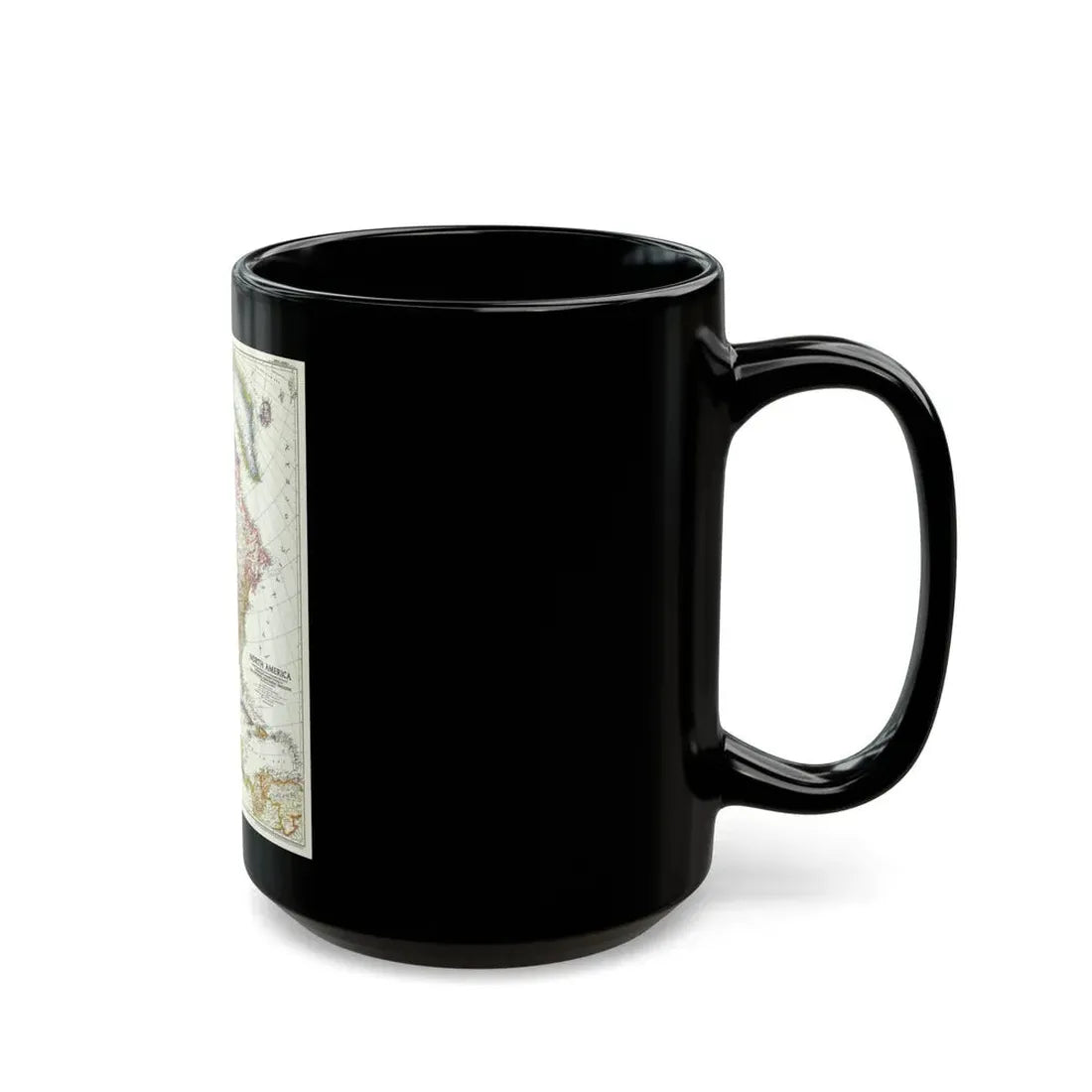 North America (1952) (Map) Black Coffee Mug - Go Mug Yourself