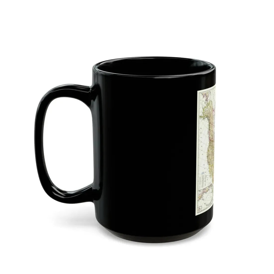 North America (1952) (Map) Black Coffee Mug - Go Mug Yourself
