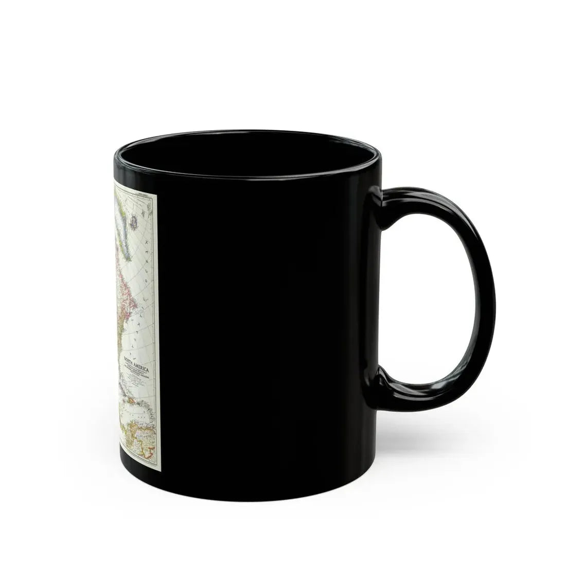 North America (1952) (Map) Black Coffee Mug - Go Mug Yourself