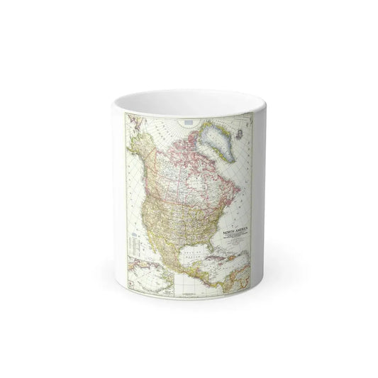 North America (1952) (Map) Color Changing Mug 11oz Default Title 11oz - Go Mug Yourself
