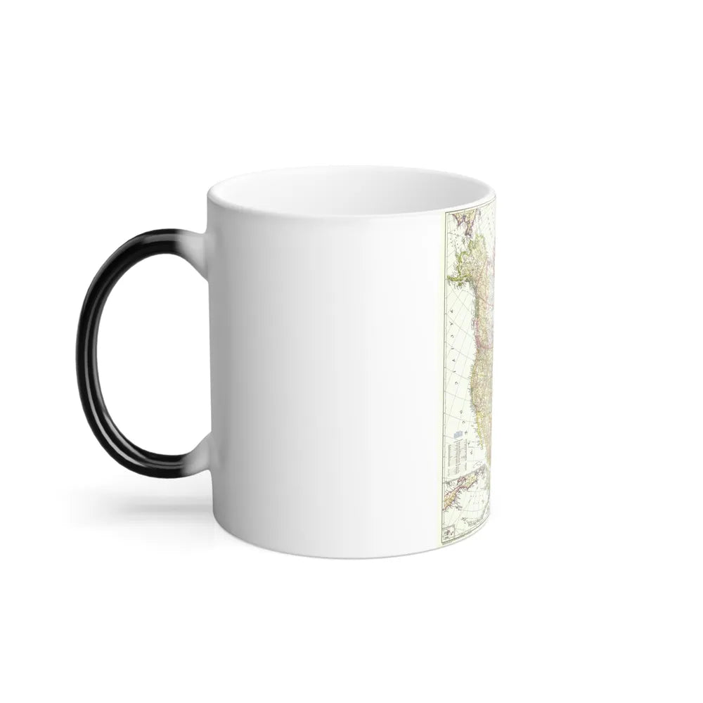 North America (1952) (Map) Color Changing Mug 11oz-Go Mug Yourself