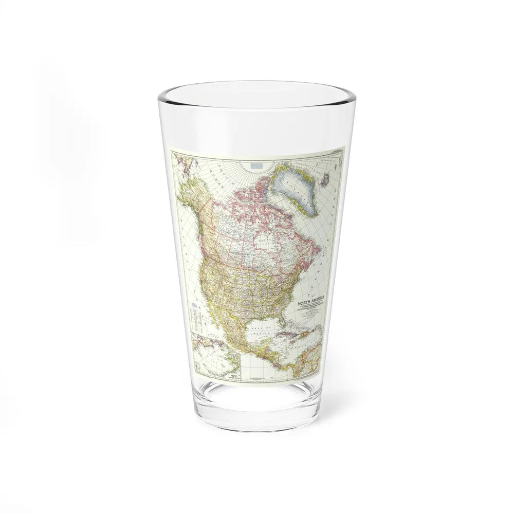 North America (1952) (Map) Pint Glass 16oz-16oz-Go Mug Yourself