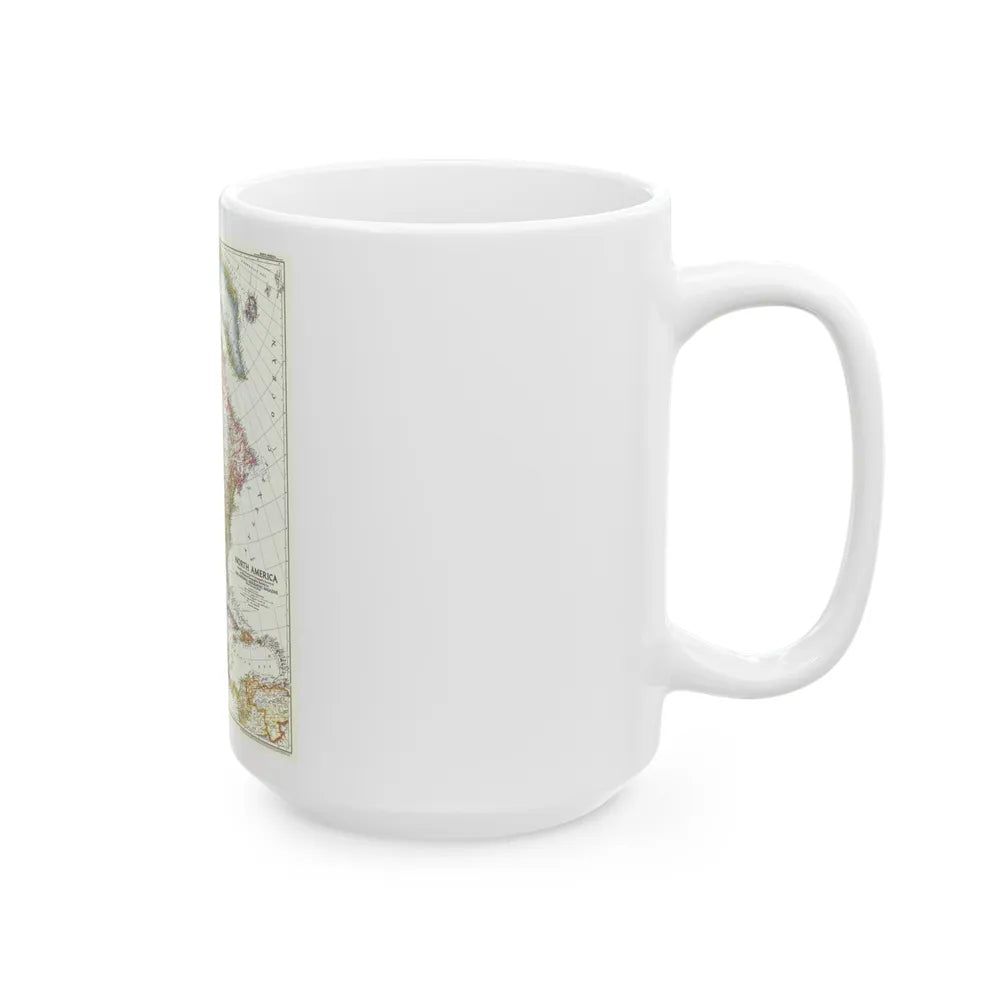 North America (1952) (Map) White Coffee Mug-Go Mug Yourself