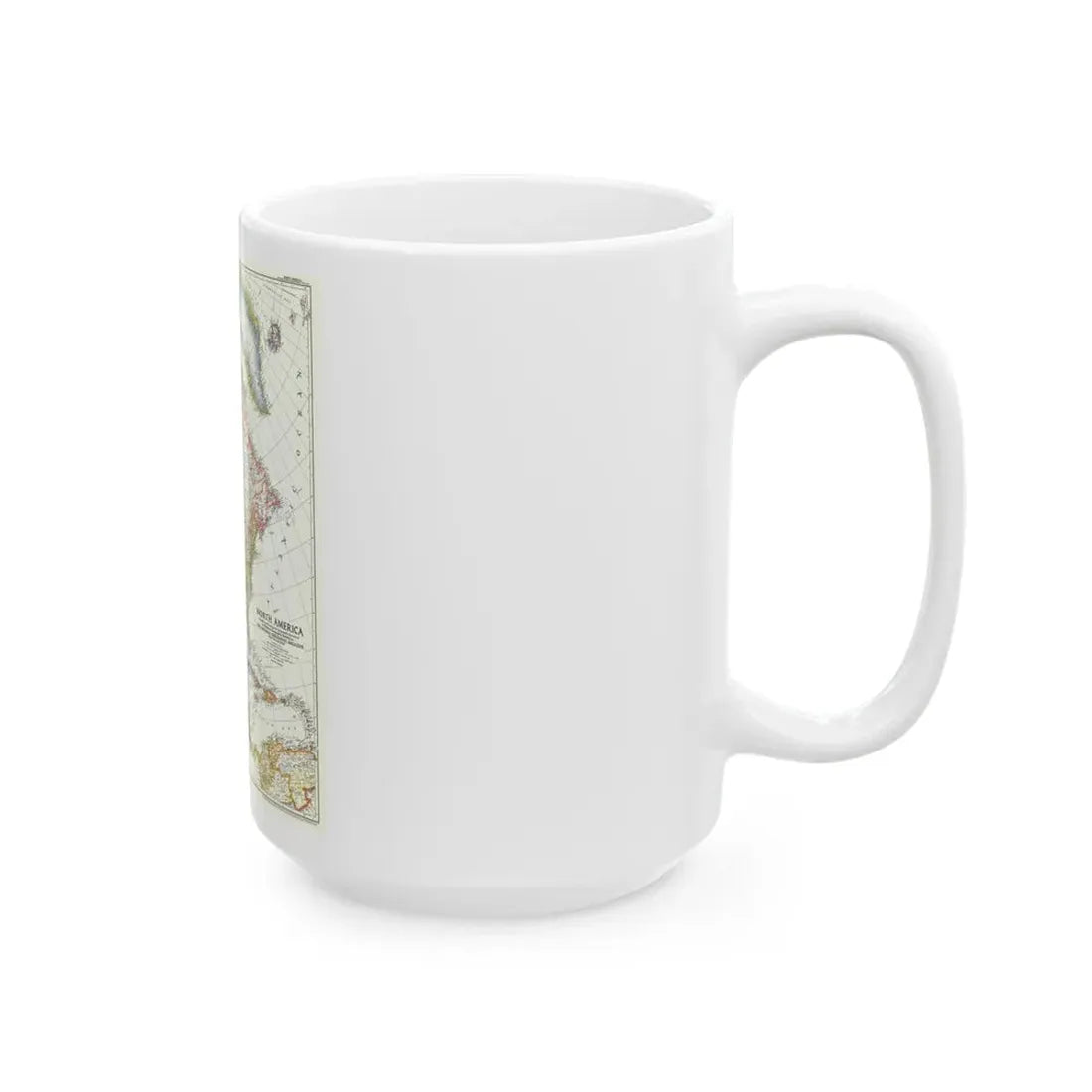 North America (1952) (Map) White Coffee Mug - Go Mug Yourself