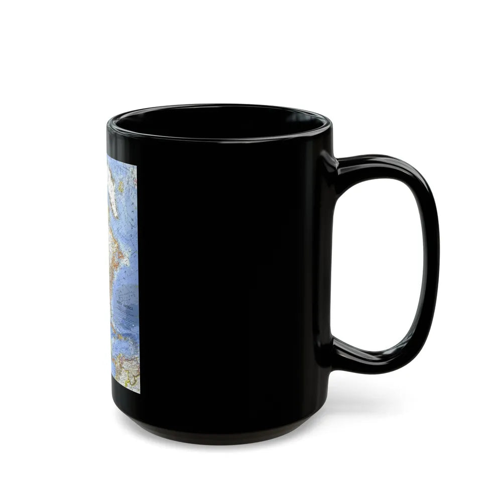 North America (1964) (Map) Black Coffee Mug-Go Mug Yourself