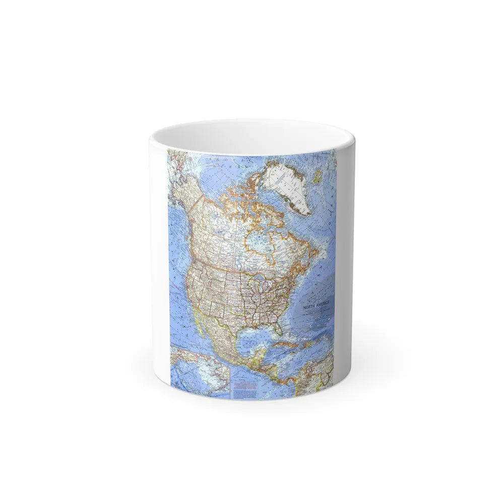 North America (1964) (Map) Color Changing Mug 11oz-11oz-Go Mug Yourself