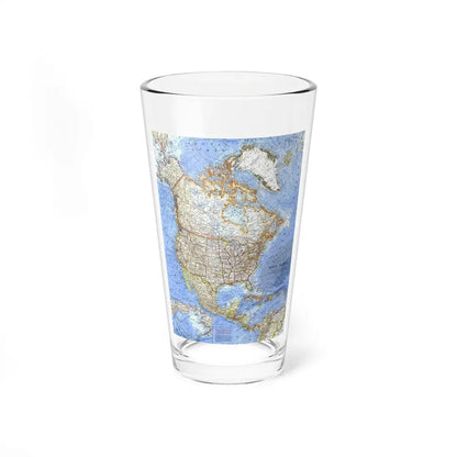 North America (1964) (Map) Pint Glass 16oz 16oz - Go Mug Yourself