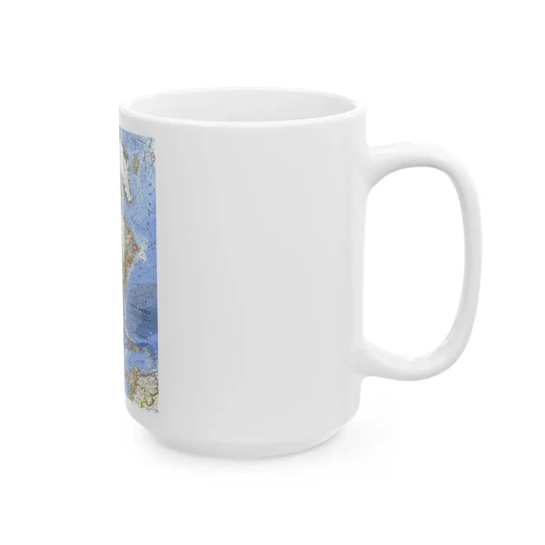 North America (1964) (Map) White Coffee Mug - Go Mug Yourself