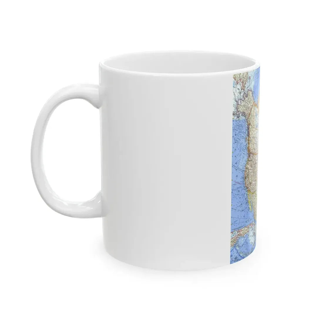 North America (1964) (Map) White Coffee Mug - Go Mug Yourself