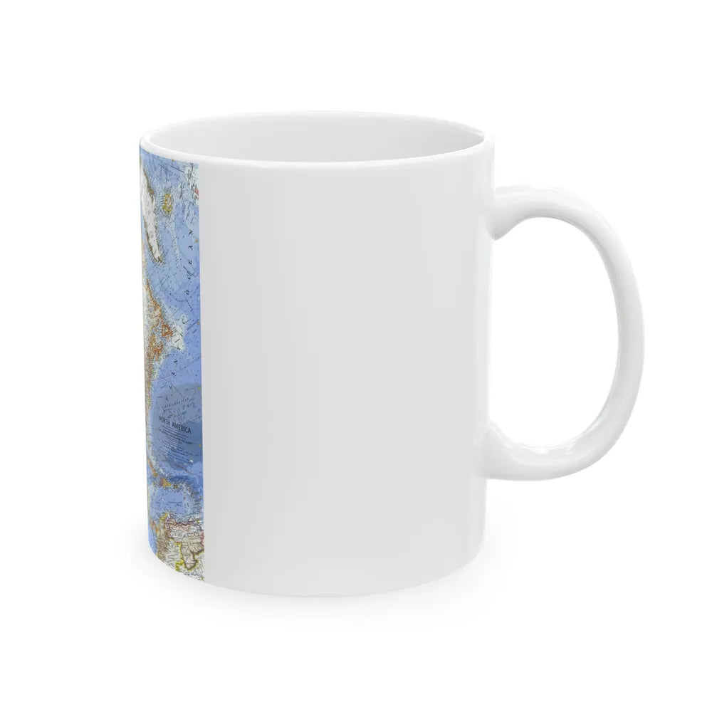 North America (1964) (Map) White Coffee Mug-Go Mug Yourself