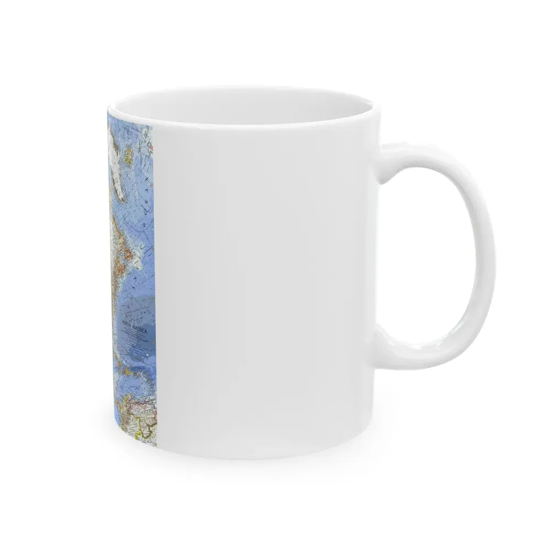 North America (1964) (Map) White Coffee Mug - Go Mug Yourself