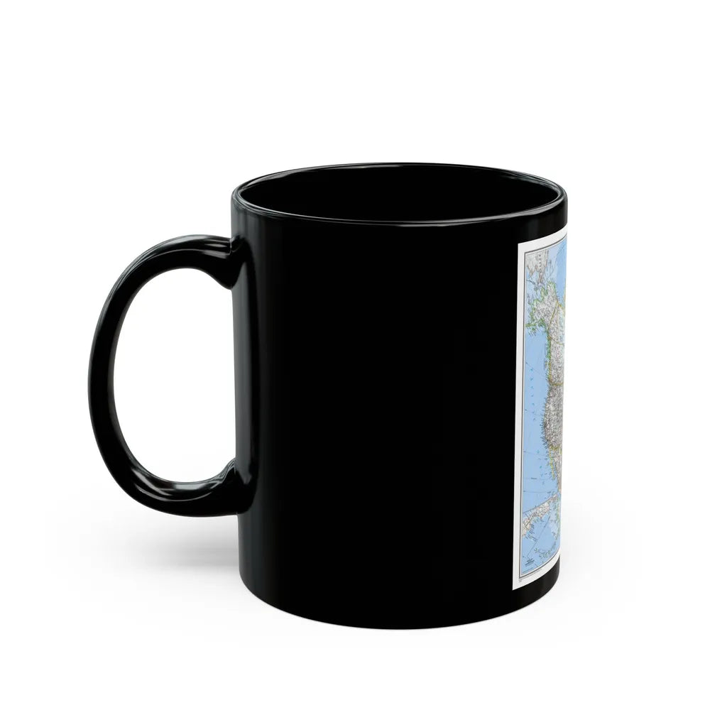 North America (2005) (Map) Black Coffee Mug-Go Mug Yourself