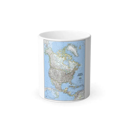 North America (2005) (Map) Color Changing Mug 11oz Default Title 11oz - Go Mug Yourself
