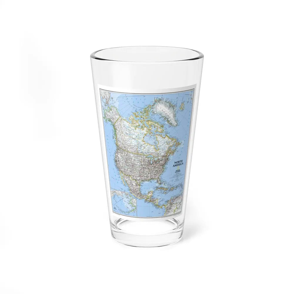 North America (2005) (Map) Pint Glass 16oz-16oz-Go Mug Yourself