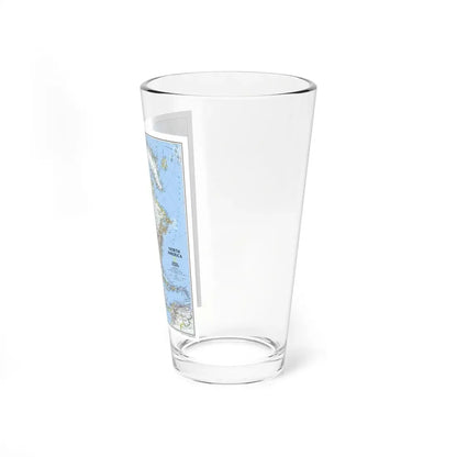 North America (2005) (Map) Pint Glass 16oz - Go Mug Yourself