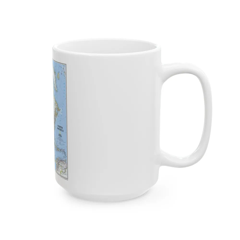 North America (2005) (Map) White Coffee Mug-Go Mug Yourself