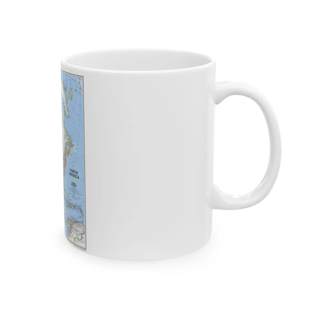 North America (2005) (Map) White Coffee Mug-Go Mug Yourself