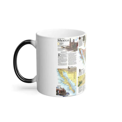 North America - A Traveller's Map of Mexico (1994) (Map) Color Changing Mug 11oz - Go Mug Yourself