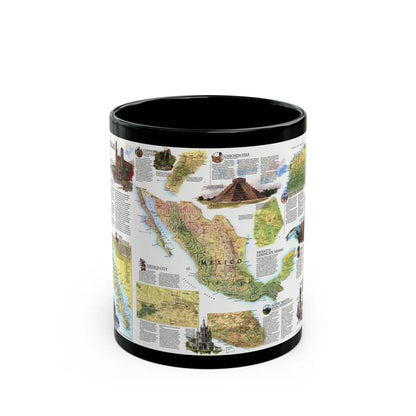 North America - A Traveller's Map of Mexico (1994) (Map) Black Coffee Mug-11oz-Go Mug Yourself