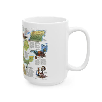 North America - A Traveller's Map of Mexico (1994) (Map) White Coffee Mug-Go Mug Yourself