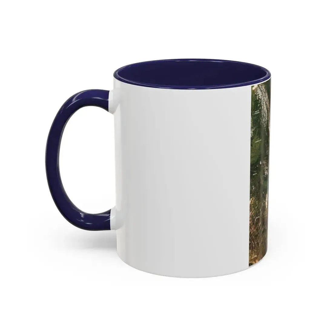 North America - Above the Rockies Through Digital Eyes (1995) (Map) Accent Coffee Mug - Go Mug Yourself