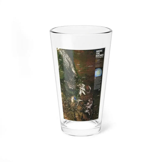 North America - Above the Rockies Through Digital Eyes (1995) (Map) Pint Glass 16oz 16oz - Go Mug Yourself