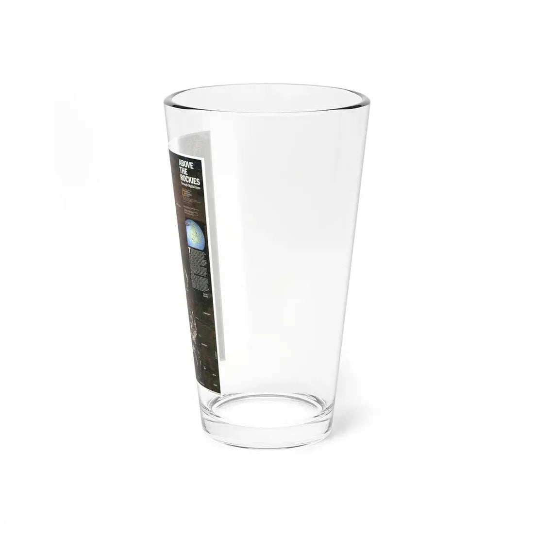 North America - Above the Rockies Through Digital Eyes (1995) (Map) Pint Glass 16oz - Go Mug Yourself