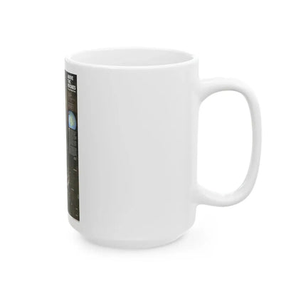 North America - Above the Rockies Through Digital Eyes (1995) (Map) White Coffee Mug - Go Mug Yourself
