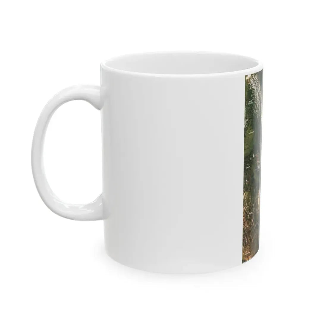 North America - Above the Rockies Through Digital Eyes (1995) (Map) White Coffee Mug - Go Mug Yourself