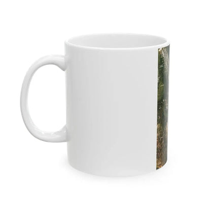 North America - Above the Rockies Through Digital Eyes (1995) (Map) White Coffee Mug - Go Mug Yourself