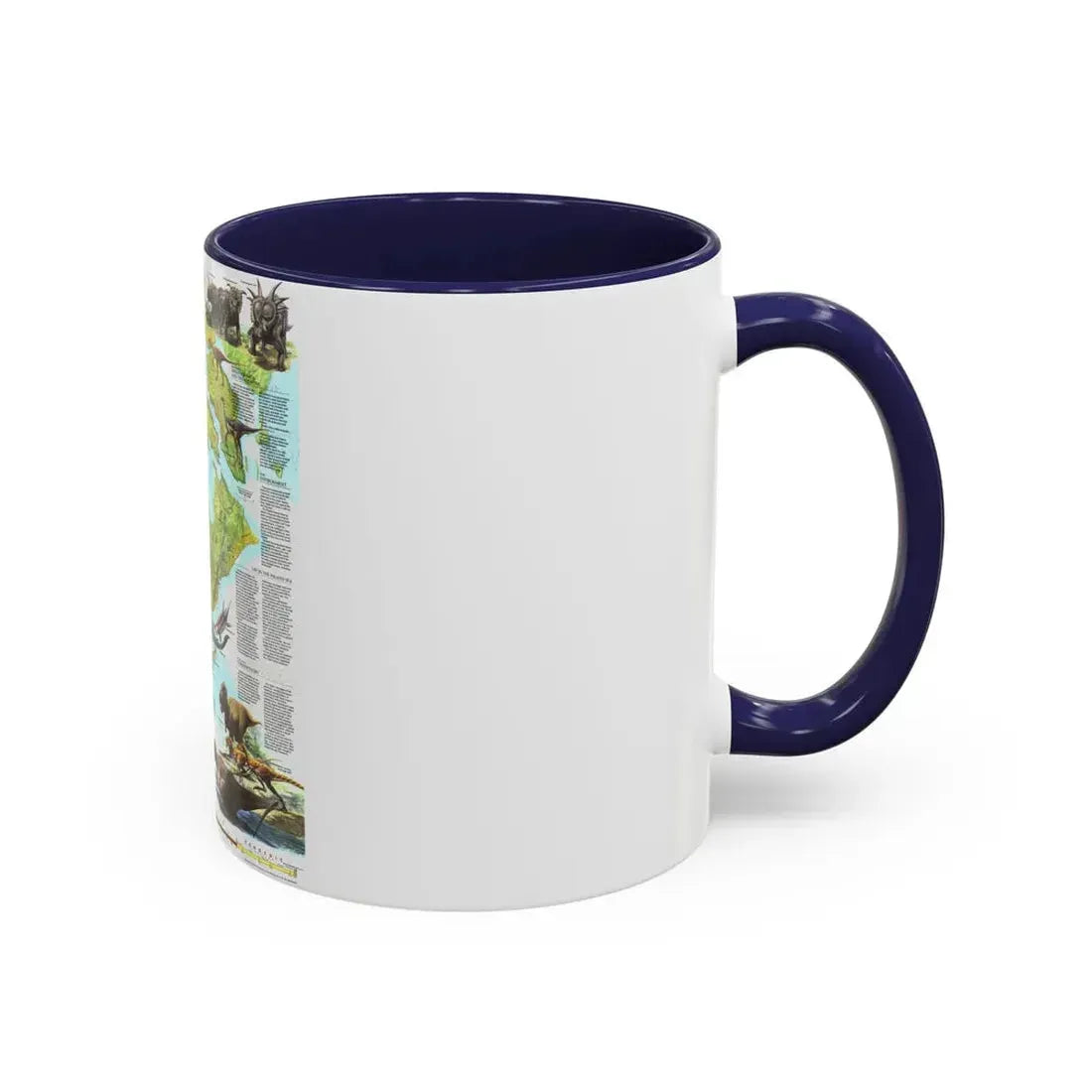 North America - Age of Dinosaurs (1993) (Map) Accent Coffee Mug - Go Mug Yourself