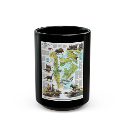 North America - Age of Dinosaurs (1993) (Map) Black Coffee Mug-15oz-Go Mug Yourself