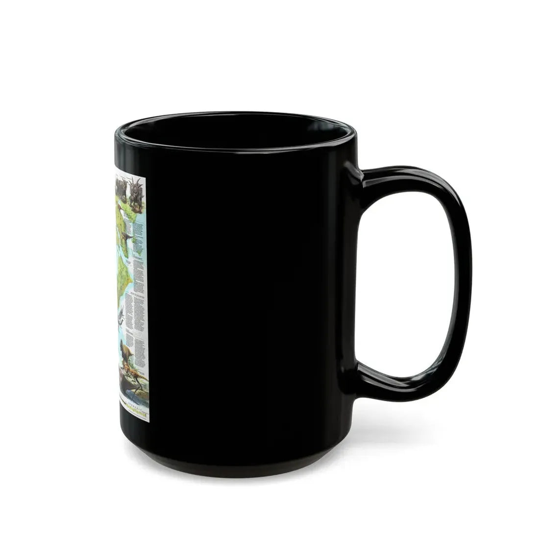 North America - Age of Dinosaurs (1993) (Map) Black Coffee Mug - Go Mug Yourself